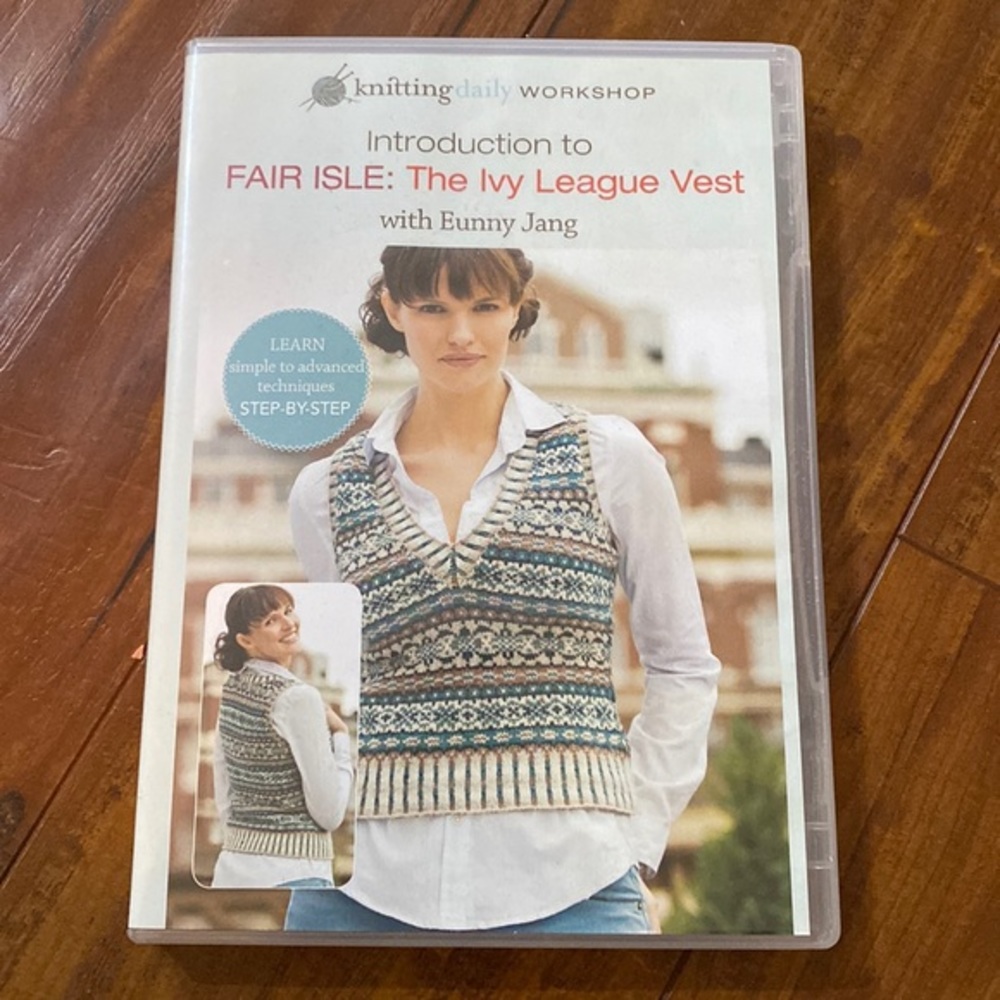 Fair Isle Knitting DVD Ivy League Vest Eunny Jang Knitting Daily Workshop